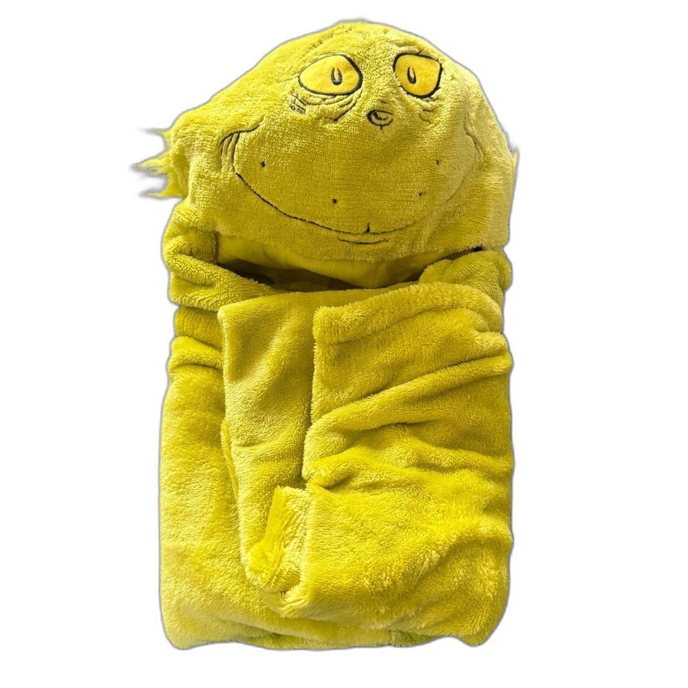 Grinch hooded toddler blanket